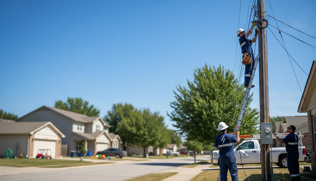 Residential electrician providing installation services in Bejou, MN